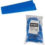 Lot de 100 cales auto - nivelantes pour croisillon de carrelage - largeur 23 mm - longueur 88 mm Lot de 100 cales auto - nivelantes pour croisillon de carrelage - largeur 23 mm - longueur 88 mm