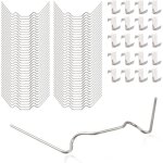 Lot de 100 clips de fixation pour verre de serre avec 50 clips de fixation pour vitrage de serre et 50 ...