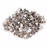 Lot de 100 clous de veste  pointes pour bricolage, rivets pyramidaux carrs pour vtements, chaussures, ...
