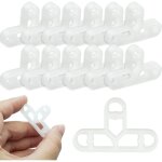 Lot de 100 croisillons de carrelage de 10 mm - entretoises de carrelage en t - pour couper et compenser ...