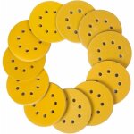 Lot de 100 disques abrasifs � 125 mm grain avec 8 trous ronds crochet et boucle pour ponceuse excentrique ...