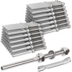 Lot de 100 embouts filetés de 1 / 8' pour garde - corps de terrasse, en acier inoxydable t316, pour poteaux ... Lot de 100 embouts filetés de 1 / 8' pour garde - corps de terrasse, en acier inoxydable t316, pour poteaux ...
