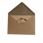 Lot de 100 enveloppes en papier kraft brun, format 162 � 114 mm, style vintage