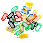 Lot de 100 �tiquettes porte - cl�s - jaune, logui