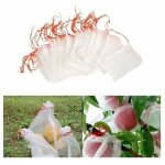 Lot de 100 filets anti - insectes en nylon pour jardin, protection r�utilisable pour fruits et plantes ...
