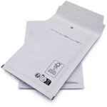 Tremplin editions - lot de 100 pochettes ( enveloppes )  bulles a / 1 : 95 x 165 mm en kraft blanc