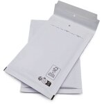 Lot de 100 pochettes ( enveloppes )  bulles b / 2: 110 x 215 mm en kraft blanc