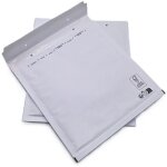 Tremplin editions - lot de 100 pochettes ( enveloppes )  bulles c / 3 : 145 x 215 mm en kraft blanc