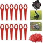 Vurahome - lot de 100 tondeuse � gazon en plastique lames, lames de rechange pour coupe bordure, pelouse ...