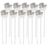 [jamais utilis�] lot 10x douille gu5. 3 - douille gu5. 3 ou mr16 - support avec c�ble 12v - pour lampe ...