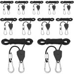 Lot de 11 crochets  cliquet rglables, corde  cliquet de 1 / 8 po, corde  cliquet avec crochet, corde ...