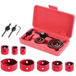 Lot de 11 forets circulaires pour scie cloche � bois, id�aux pour les planches de bois fines, les feuilles ...