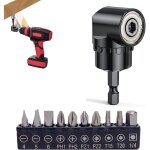 Lot de 11 visseuses d'angle 105� pour visseuse sans fil, embout d'angle, adaptateur de douille, visseuse ...