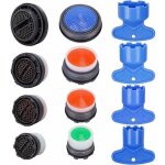 Lot de 12 a�rateur de mousseur robinet m16. 5 / m18. 5 / m21. 5 / m24, mousseur robinet filtre, insert ...