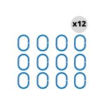 Lot de 12 anneaux pour rideaux de douche c - minor bleu ciel spirella