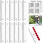 Lot de 12 bandes magnétiques autocollantes pour moustiquaires, aimants puissants universels, clips pour ... Lot de 12 bandes magnétiques autocollantes pour moustiquaires, aimants puissants universels, clips pour ...