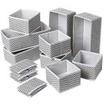 Lot de 12 botes de rangement, organisateur de tiroir pliable non tiss pour sous - vtements, soutiens ...
