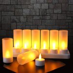 Lot de 12 bougie led rechargeable bougie Électrique led flamme vacillante avec station de charge décoration ... Lot de 12 bougie led rechargeable bougie Électrique led flamme vacillante avec station de charge décoration ...
