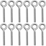 Lot de 12 boulons - m6 � oeil en 304 acier inoxydable vis � anneau piton � visser pour balan�oire machine ...