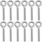 Lot de 12 boulons à oeil en 304 acier inoxydable vis à anneau piton à visser pour balançoire machine ... Lot de 12 boulons à oeil en 304 acier inoxydable vis à anneau piton à visser pour balançoire machine ...