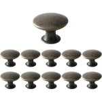 Lot de 12 boutons de meuble anciens, poign�es de tiroir rondes, boutons de porte en m�tal pour placards, ...
