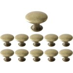 Lot de 12 boutons de tiroir vintage, poign�es de meubles rondes en laiton antique, boutons de placard ...