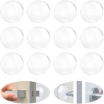 Lot de 12 butes de porte, protge murs et meubles, accessoires pratiques pour porte et poigne