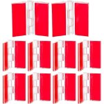 Lot de 12 charni�res en plastique acrylique transparent auto - adh�sives pour armoire, couvercle d'aquarium, ...