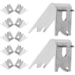Lot de 12 clips d'�tag�re en acier inoxydable 15 mm pour r�frig�rateur et cong�lateur supports robustes ...