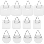 Lot de 12 crochet adhesif mural crochets adh�sifs invisibles, accroche tableau adhesif, accroche tableau ...