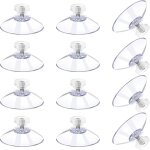 Lot de 12 grandes ventouses de 41 mm avec vis - ventouses en pvc transparent pour fen�tre - adh�sif extra ...