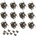 Lot de 12 loqueteau d'armoire � double rouleaux fermetures loquets pour portes laiton poli fermoire pour ...