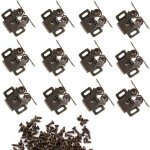 Lot de 12 loqueteau d'armoire � double rouleaux fermetures loquets pour portes placards tiroirs armoire ...