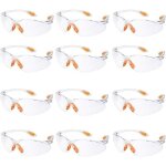 Lot de 12 lunettes de scurit, lunettes de protection des yeux, travail avec verres transparents, nez ...