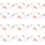 Lot de 12 lunette de s�curit� lunettes de protection travail avec lentilles transparentes anti - bu�e ...