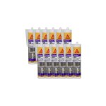 Sika - lot de 12 mastic silicone seal 109 menuiserie - blanc pvc - 300ml
