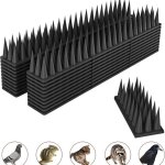 Lot de 12 pics clous anti - oiseaux 45x4, 5x3, 7cm couleur noir anti - oiseaux et anti - insectes s�
