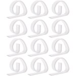 Lot de 12 pinces transparentes pour nappe de table