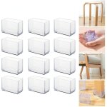 Lot de 12 protections rectangulaires pour pieds de chaise, housses de pieds de meubles, housses de pieds ...
