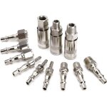 Lot de 12 raccords de tuyau d'air pour compresseur de tuyau d'air, coupleur et bouchons � d�gagement ...