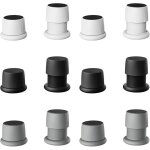 Lot de 12 rehausseurs r�glables antid�rapants pour meubles, lits, canap�s, tables et chaises, pieds de ...