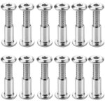 Lot de 12 reliure � vis m6 x 20mm vis de connexion avec boulon boulons de fixation � douille hexagonale ...
