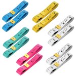 Lot de 12 rubans � mesurer pour mesures corporelles - 150 cm - double �chelle - r�gle souple pour couture ...