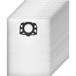 Lot de 12 sacs filtrants pour aspirateur karcher wd4, wd5, wd6, mv4, mv5, mv6, kit d'accessoires de rechange ...