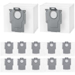 Lot de 12 sacs � poussi�re pour aspirateurs robots roborock q5 + , q5 max + , q5 duoroller + , q5 pro ...