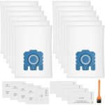 Lot de 12 sacs  poussire pure gn 3d compatibles avec miele gn pour aspirateurs classic c1 complete ...