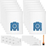 Lot de 12 sacs � poussi�re pure gn 3d compatibles avec miele hyclean gn aspirateurs classic c1 complete ...