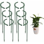 Lot de 12 tuteurs en plastique pour plantes arqu�es, piquets de soutien pour plantes, demi - circulaire ...