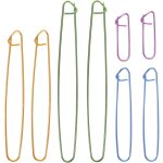 Lot de 120 marqueurs circulaires pour point de verrouillage, compteur de points de tricot, crochet, aiguille ...