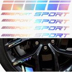 Lot de 14 autocollants r�fl�chissants pour jante de voiture - autocollants r�fl�chissants pour pare - ...